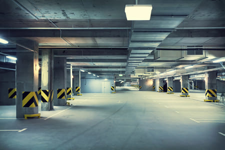 Parkade parking garage cleaning