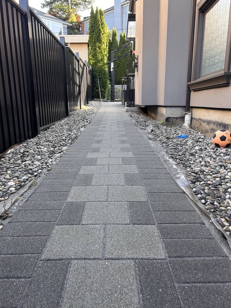 Professional paver sealer application